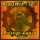 BearzWeb 110% Prestige Award 2003-06-11