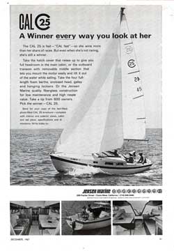 1967 Advertisement - CAL 25 Yacht