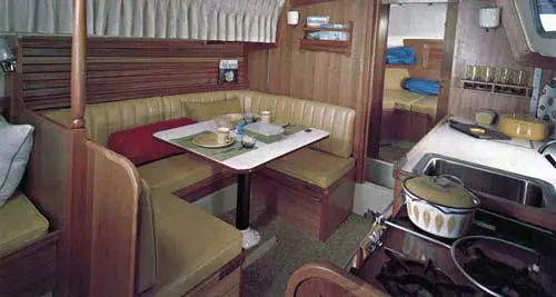View of Plush Interior of the Cal 34