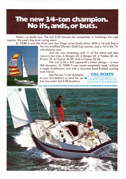 1974 CAL 3-30 Yacht: The new 3/4-ton champion. No ifs, ands, or buts.