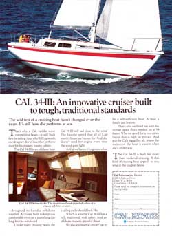 1978 CAL 34-III: An innovative cruiser built to tough, traditional standards