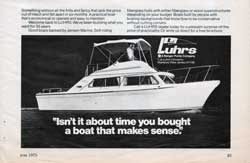 Luhrs: A Boat That Makes Sense. (1975)