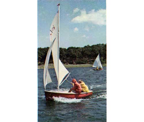 Enjoy sailing with a friend on the O'Day Sprite Sailboat