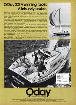 The O'Day 27 II: Winning Racer, Leisure Cruiser - 1976 Print Advertisement