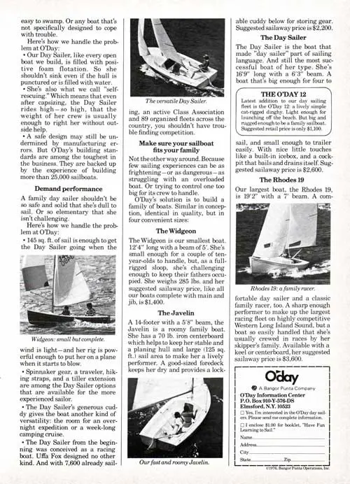 What To Look For In A Day Sailer (Page 2 of 2)