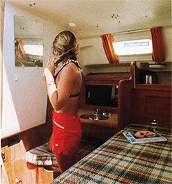 Young Woman in Cabin