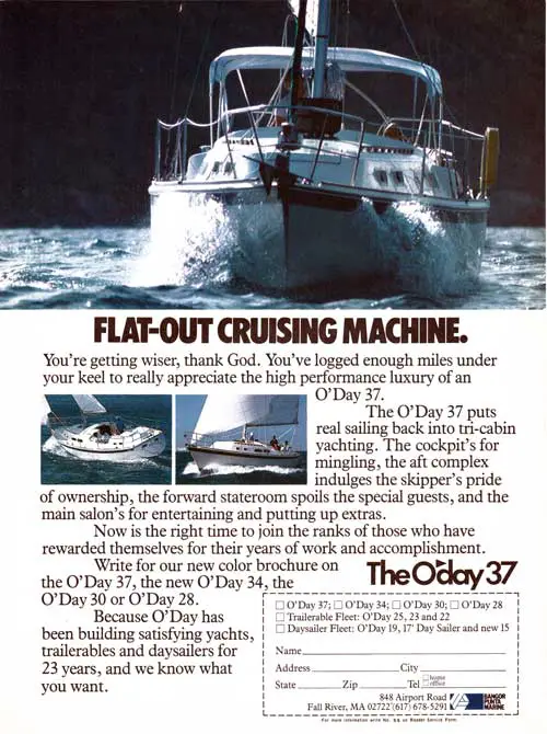 The O'Day 37 Yacht: Flat-Out Cruising Machine (1980) 