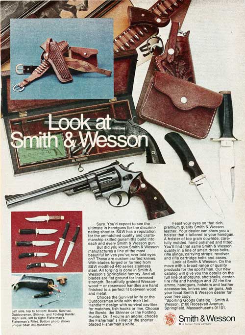 Look at Smith & Wesson - 1974 Advertisment