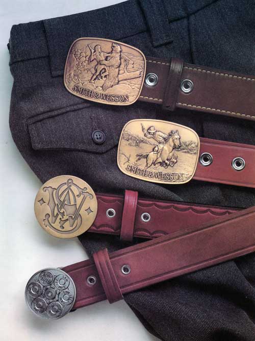 Four Belt Buckles from the Smith & Wesson Collection of 1982