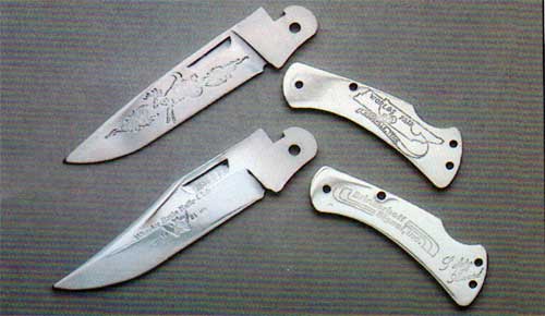 Smith & Wesson Custom Etched Knives
