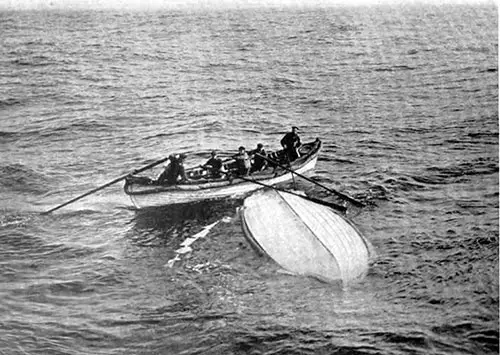 Overturned Engelhardt Lifeboat