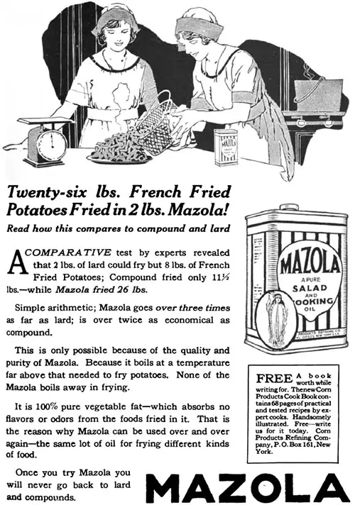 Mazola Corn Oil Vintage Ad
