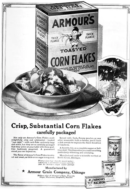 Armour Toasted Corn Flakes © 1920