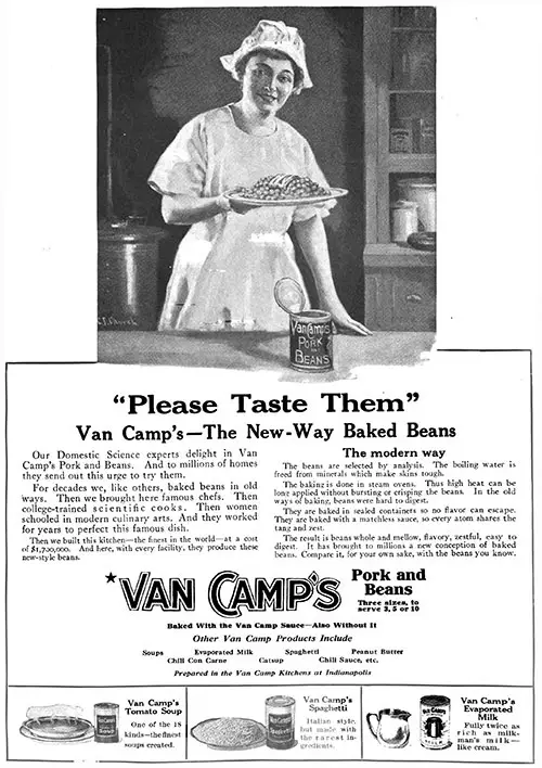 Van Camp's - "Please Taste Them" © 1920