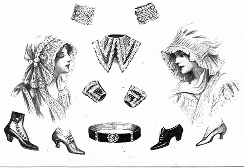 Trousseau Boudoir Caps, Neckwear, and Accessories