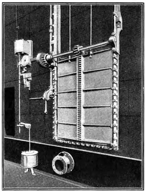 One of the Electrically Operated, Double-Cylinder, Watertight Doors