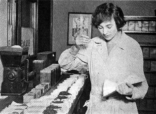 Miss Margaret Irving, Who Has Won Unique Fame as a Tea Taster
