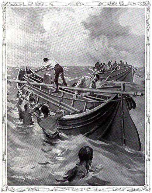 As Taken Aboard by the Olympic, a Folding Lifeboat