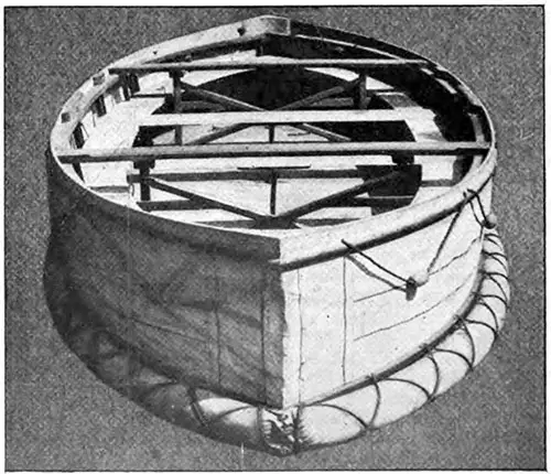 The Collapsible Lifeboat When in Use