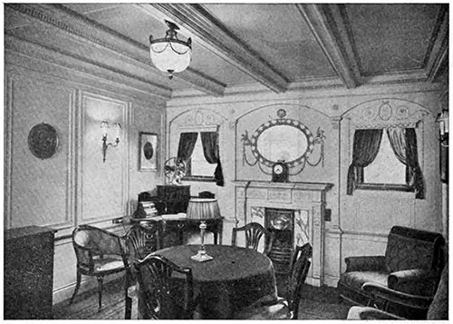 Sitting Room of Parlor Suite on the Steamship Titanic