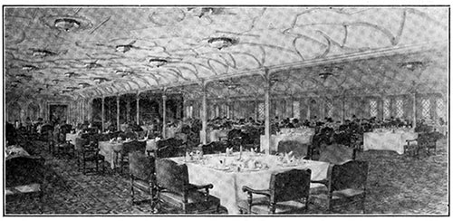 First Class Dining Saloon, Steamship Titanic