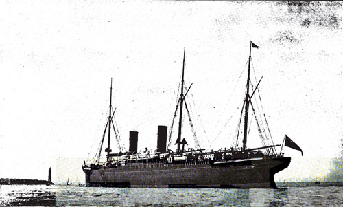 The RMS Teutonic Off Spithead.