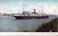 Vintage Postcard: Allan Line SS Tunisian (1906-12)