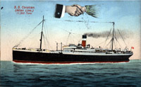 Vintage Postcard: Allan Line SS Corsican (1913)