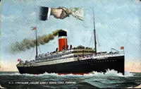 Vintage Postcard: Allan Line SS Virginian (1910)
