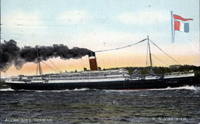 Vintage Postcard: Allan Line SS Virginian (1905) 