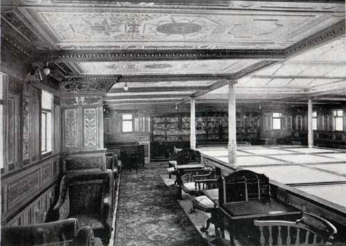In the Library of the White Star Line Teutonic