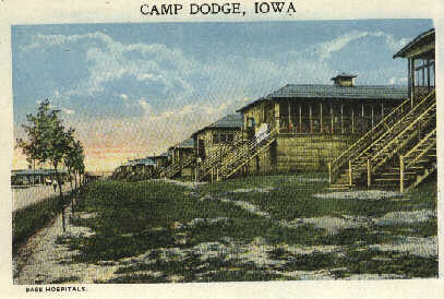 Postcard 01: Base Hospital at Camp Dodge