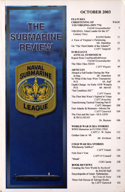 2003-10 Submarine Review Magazine