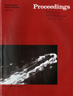 August 1971 Proceedings Magazine: United States Naval Institute 