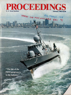 February 1982 Proceedings Magazine: United States Naval Institute 