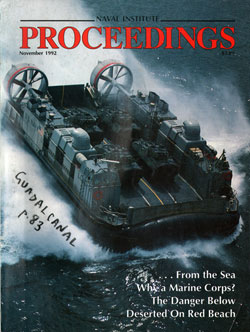 November 1992 Proceedings Magazine: United States Naval Institute 