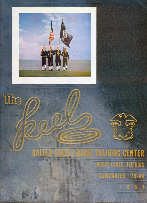 Front Cover, USNTC Great Lakes "The Keel" 1951 Company 080.