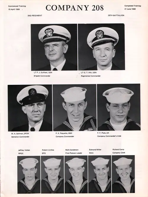 Company 68-208 Recruits, Page 1.