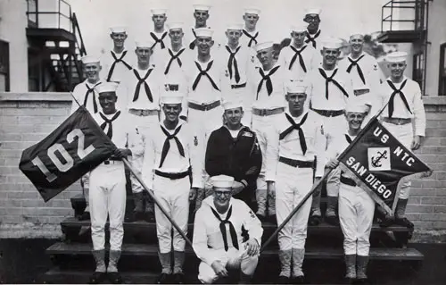 Group Picture of Company 64-102 Commander Ernest E. Bellavance EN1 and Petty Officers, 24 April 1964