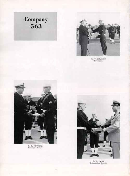 Company 67-563 Recruit Honors