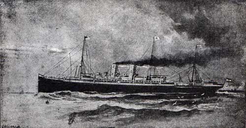 Express Steamer SS Havel of the Norddeutscher Lloyd.