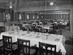 Dining Room on an American Merchant Lines Steamer