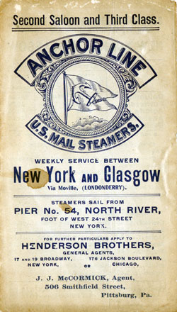 1902 Anchor Line Brochure