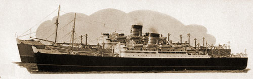 Sister Ships RMS Media and RMS Parthia of the Cunard Line.