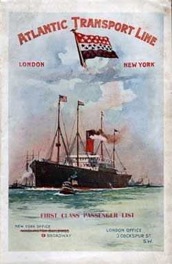 1904-09-03 Passenger Manifest for the SS Mesaba