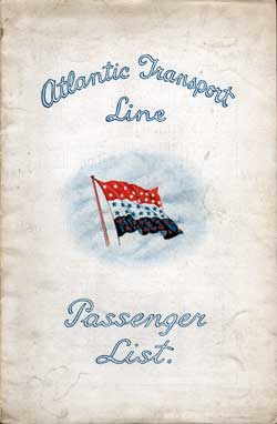 1930-02-22 Passenger Manifest for the SS Minnekahda