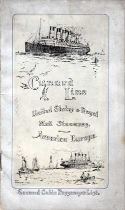 Passenger List, Cunard Line RMS Caronia