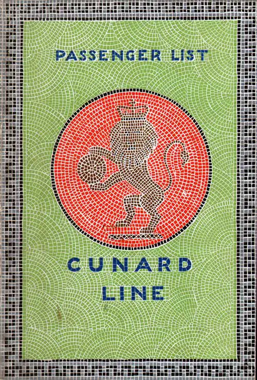 Front Cover of a Cabin Passenger List for the SS Laconia of the Cunard Line, Departing Saturday, 2 May 1931 from New York and Boston to Liverpool via Queenstown (Cobh)