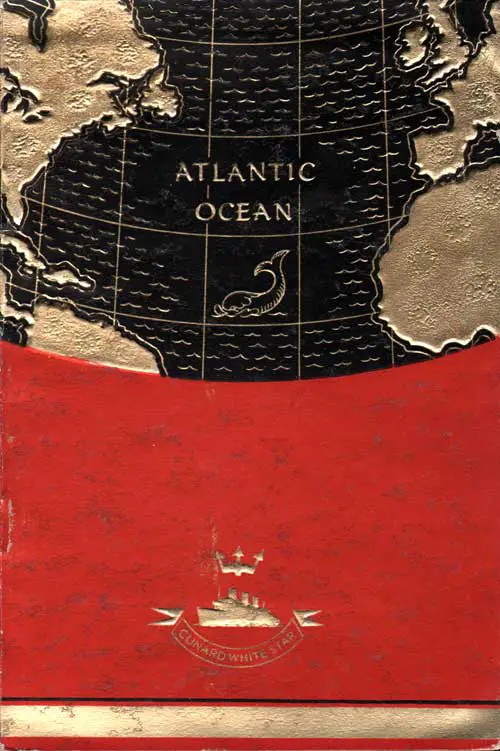 Front Cover of a Tourist Passenger List for the RMS Samaria of the Cunard Line, Departing Friday, 21 August 1936 from Liverpool to Boston and New York via Belfast and Greenock