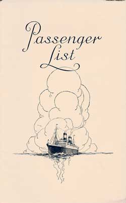 1926-04-10 Passenger Manifest for the SS Colombo